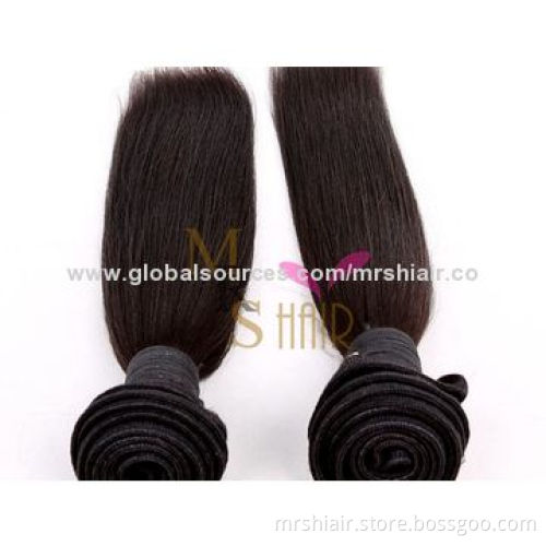 22-inch Light Yaki Peruvian Virgin Hair Weft, Harmless to Health